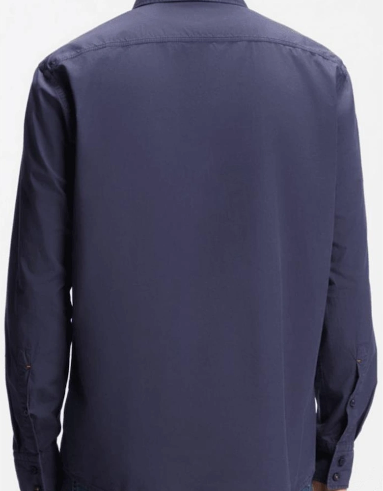 Relegant Cotton Regular Fit Blue Shirt