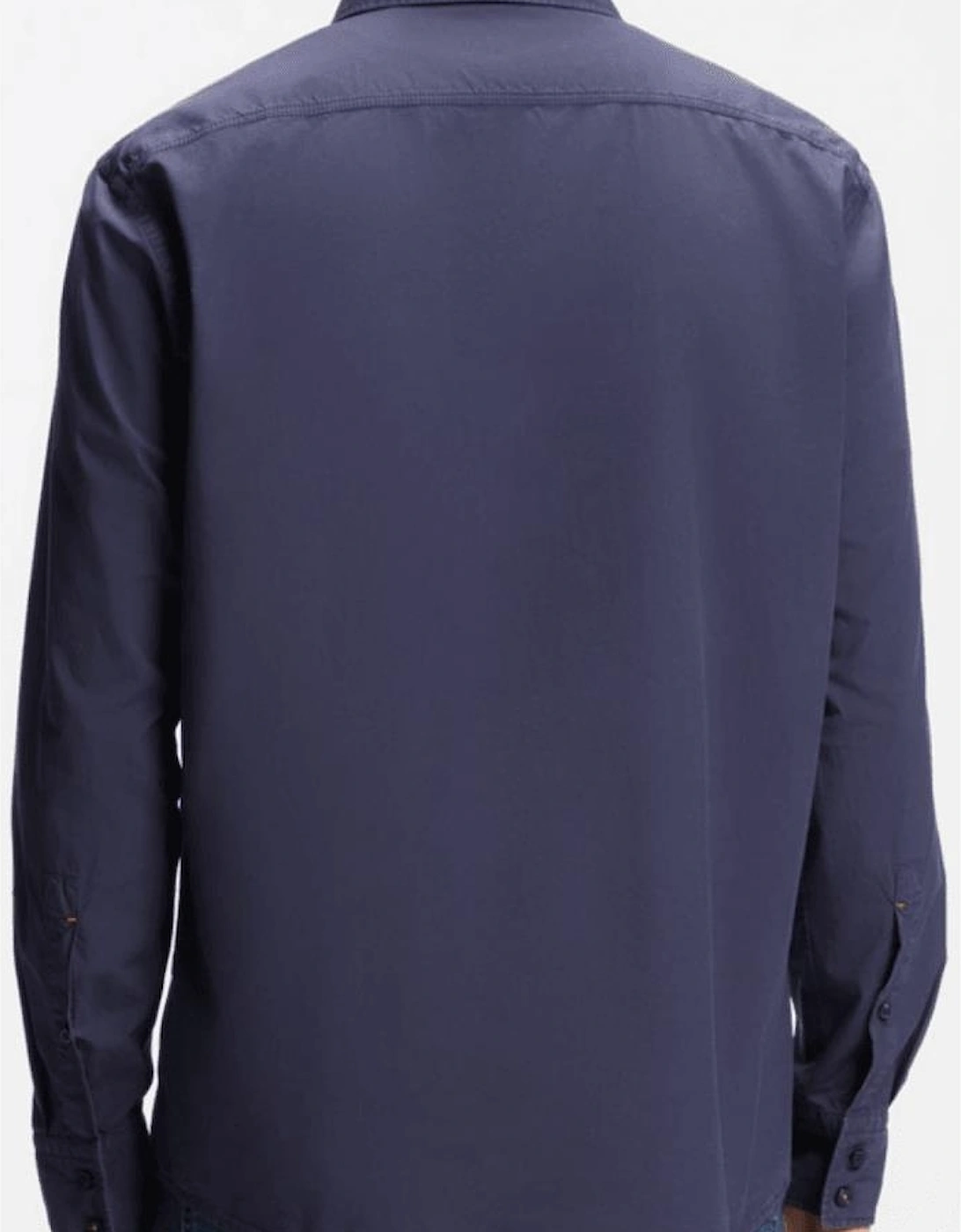 Relegant Cotton Regular Fit Blue Shirt