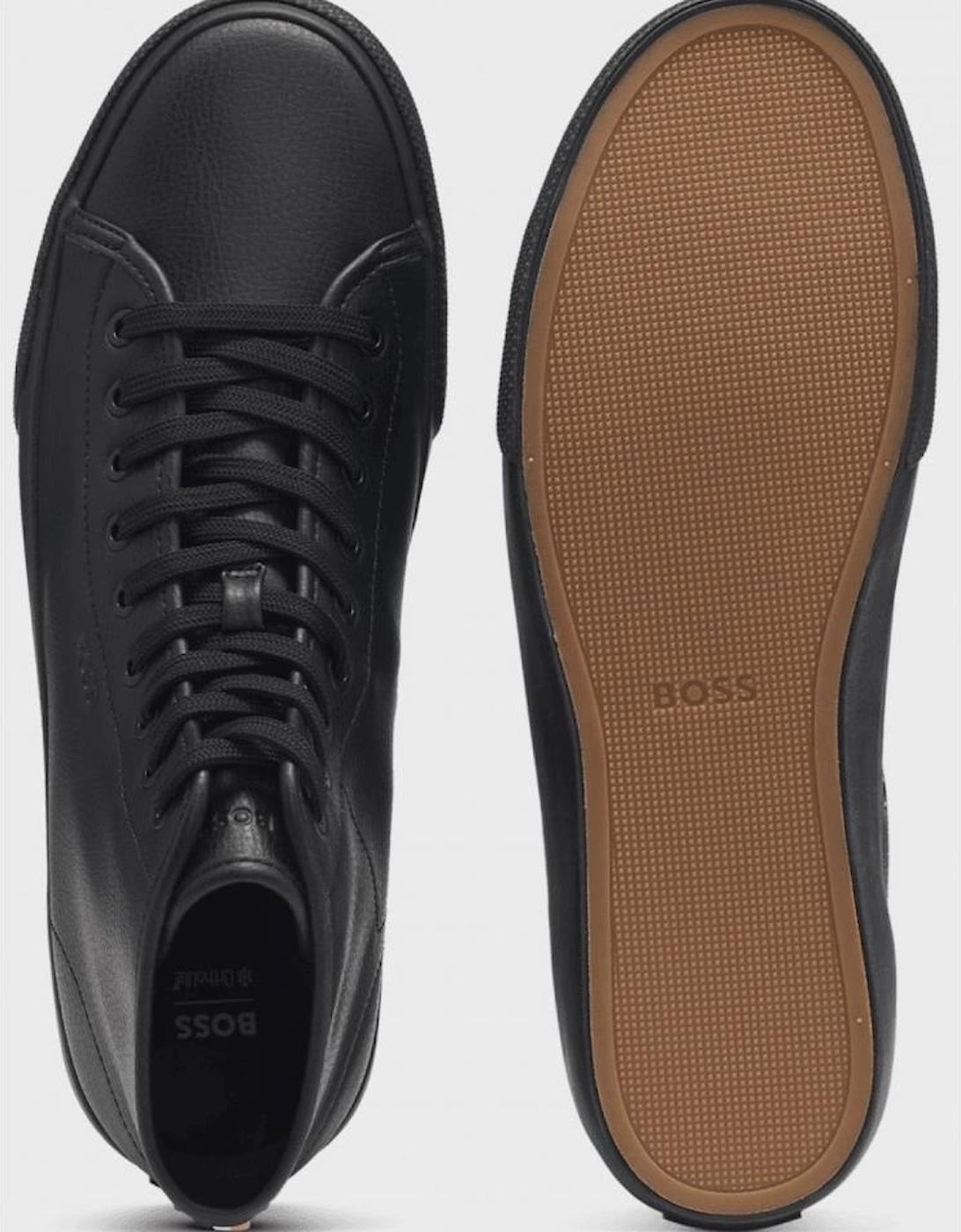 Aiden Triple Black High Top Trainer