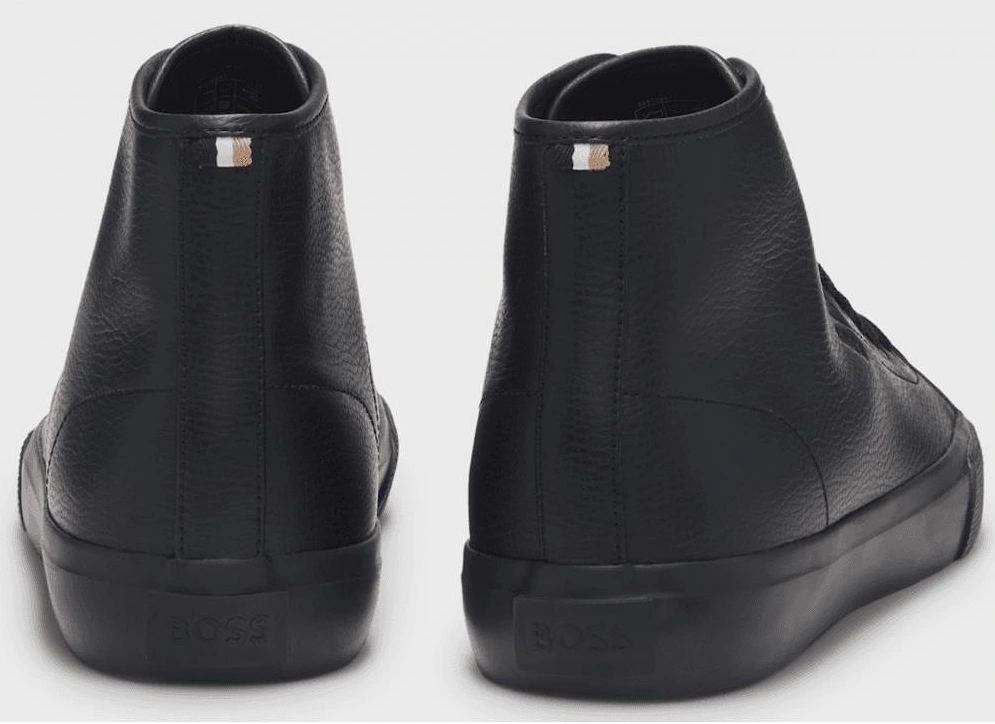 Aiden Triple Black High Top Trainer