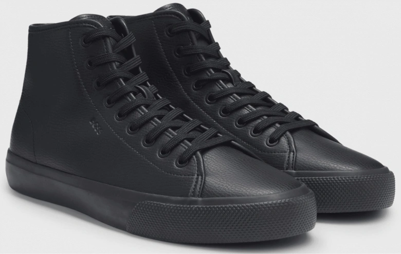 Aiden Triple Black High Top Trainer