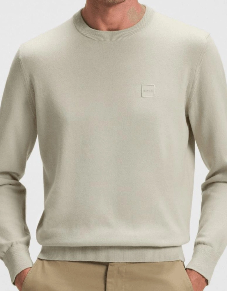 Kanovano Cashmere-Cotton Crew Neck Light Beige Jumper