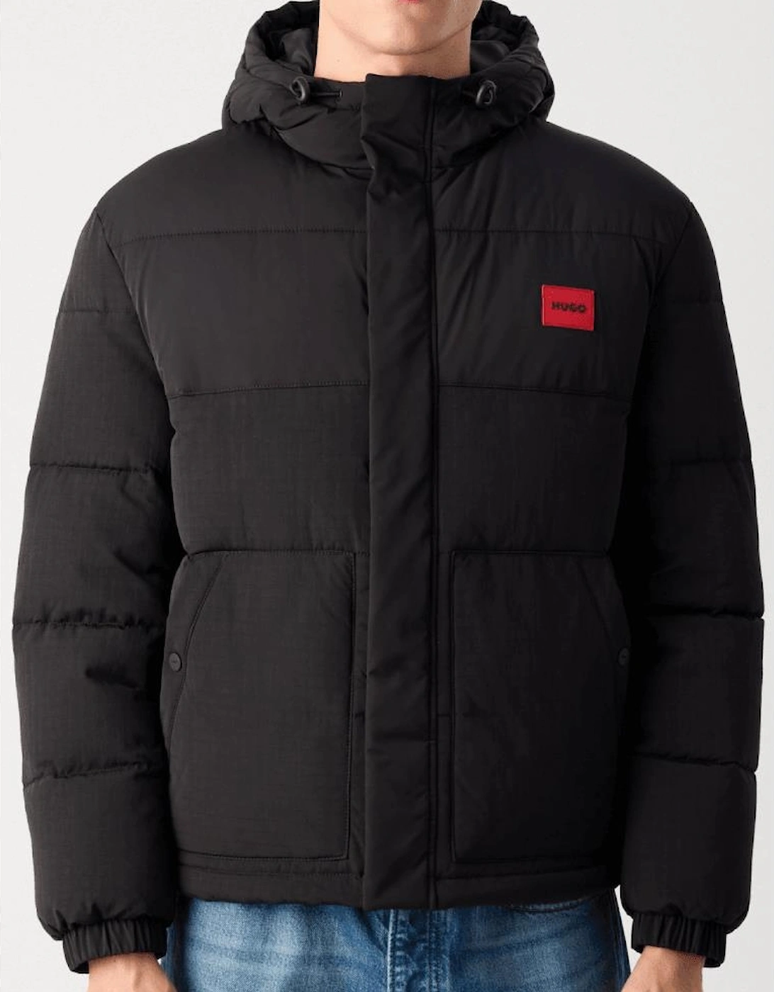 Baro Hugo Logo Black Puffer Jacket