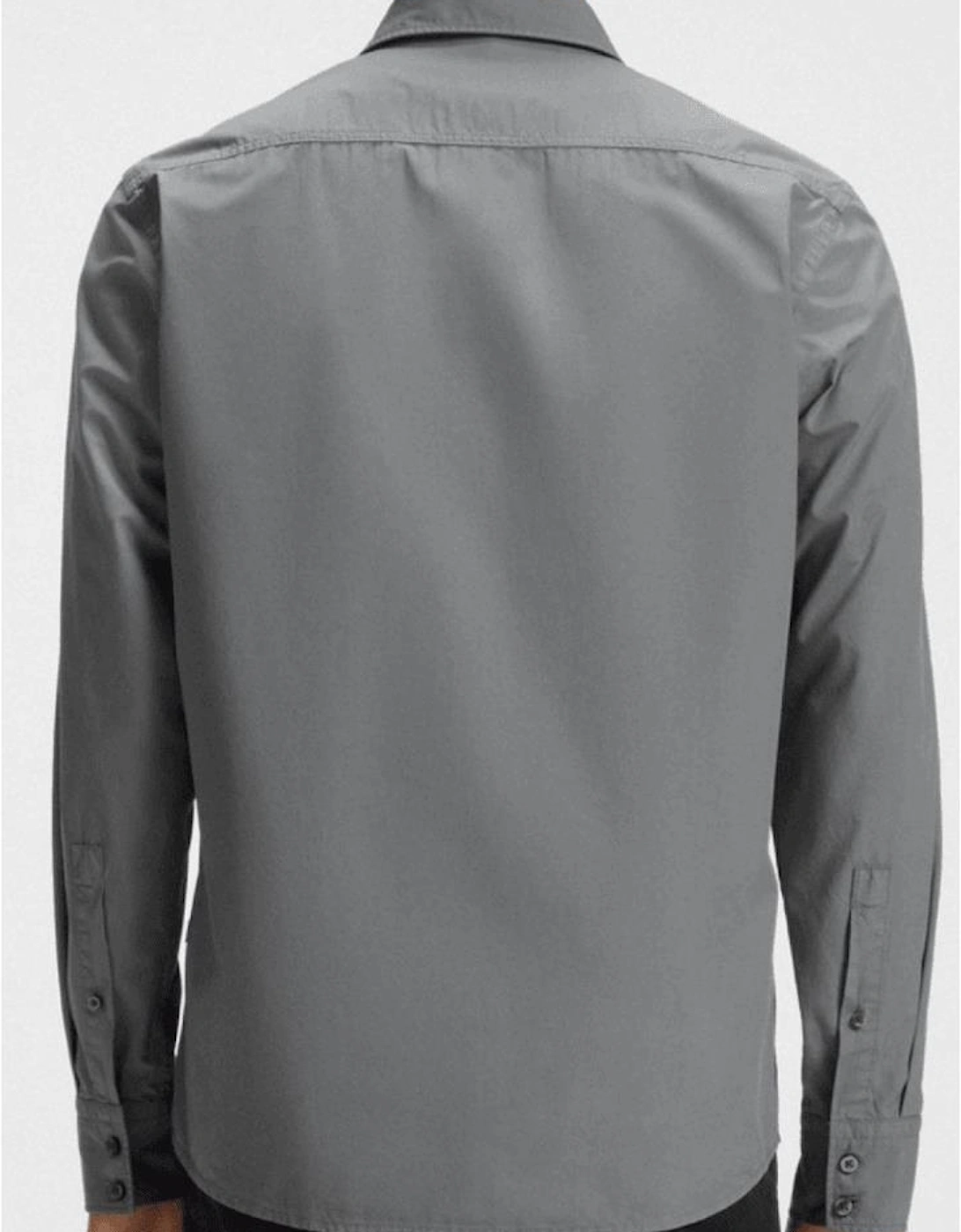 Relegant Cotton Regular Fit Grey Shirt