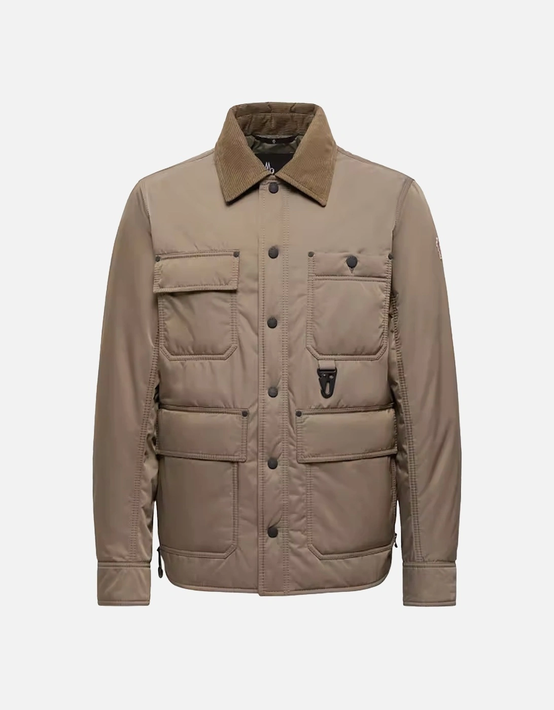 Moncler Men's Waterton Shirt Jacket Beige - Green - Size: Regular/42