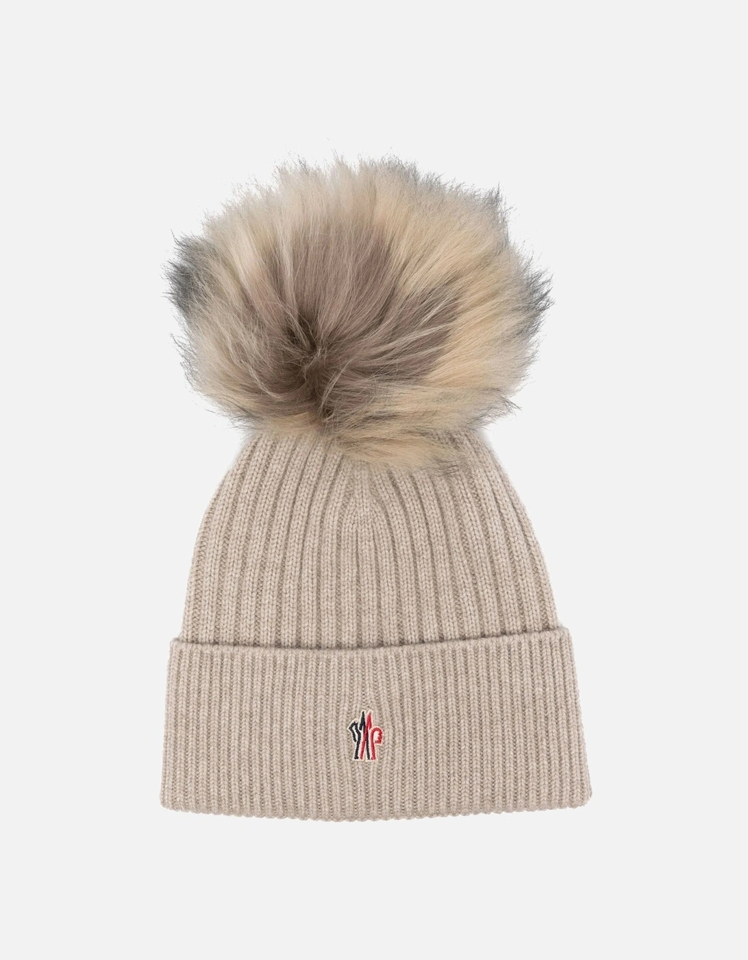 Moncler Women's Bobble Hat Beige - Pink - Size: OS