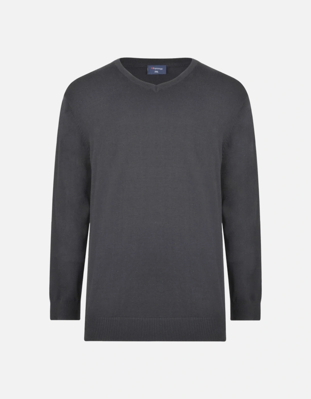 Mens V Neck Pullover Big & Tall Sweatshirt, 2 of 1