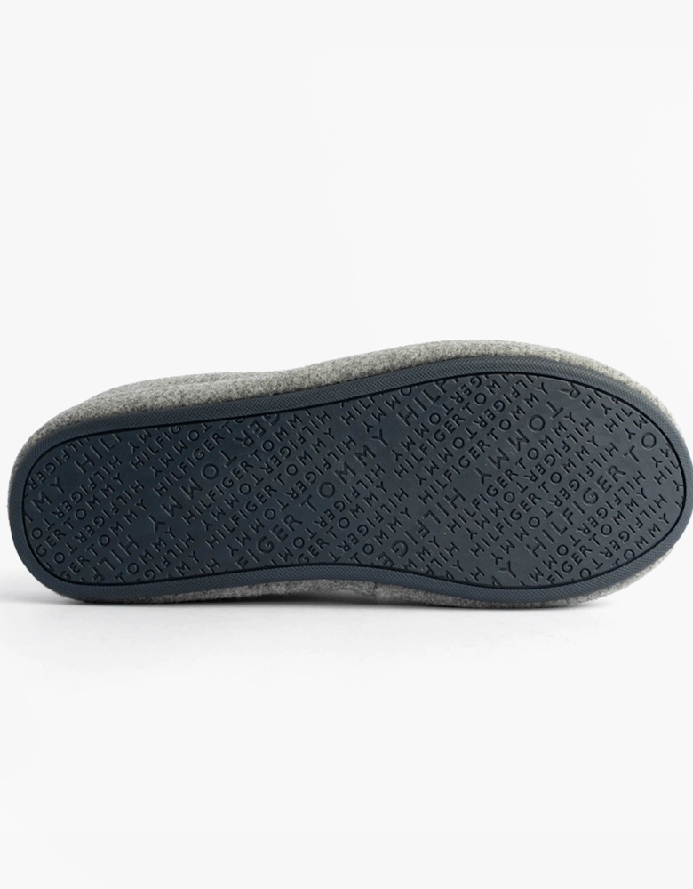 HILFIGER FELT HOUSE Mens House Slippers Universal Grey