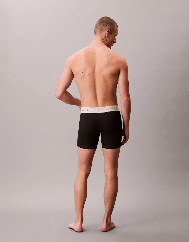 BOXER BRIEF 3 Pack Mens Cotton Stretch Black