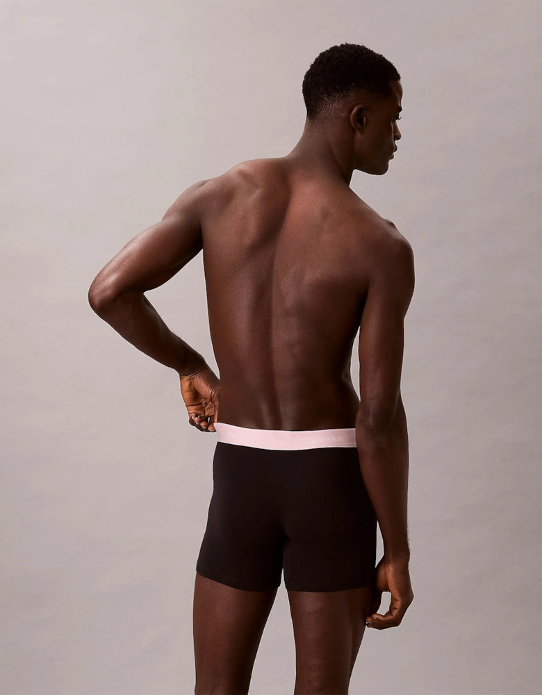 BOXER BRIEF 3 Pack Mens Cotton Stretch Black