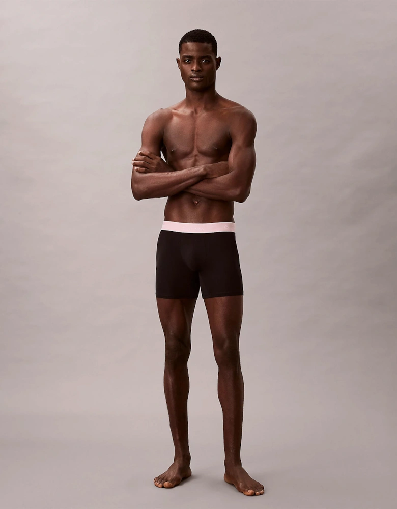 BOXER BRIEF 3 Pack Mens Cotton Stretch Black
