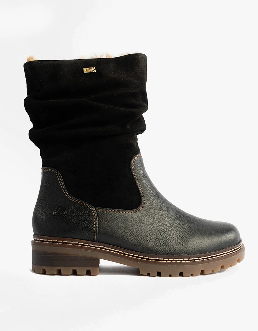 D0B80-00 Womes Side Zip Ankle Boots Black, 7 of 6