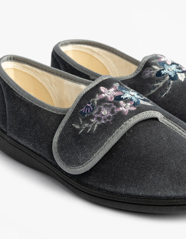 FAYE 2 Womens Slippers Grey