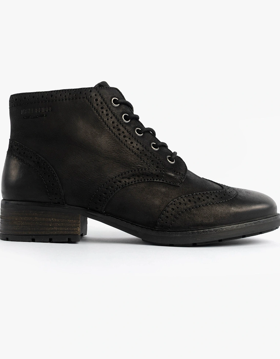 KATE 11 Womens Brogue Boots Black, 7 of 6