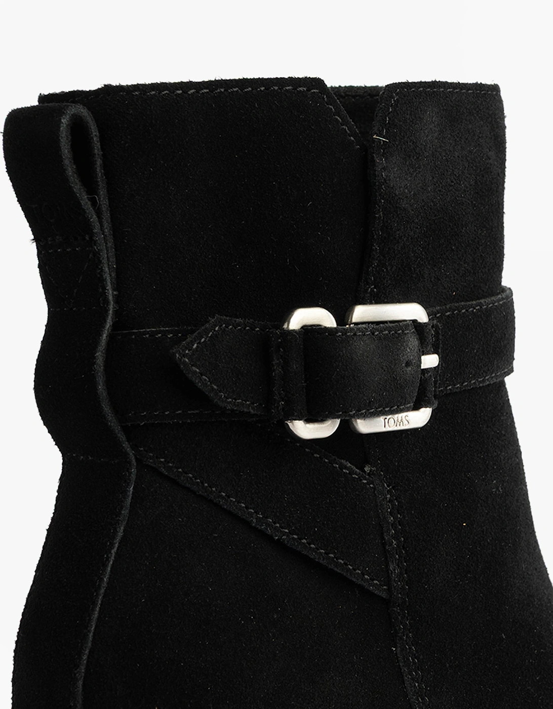 HAILEY BUCKLE Womens Ankle Boots Black