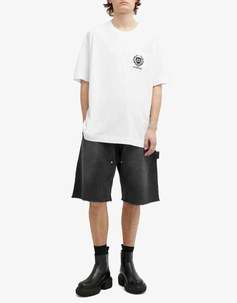Crest Logo T-Shirt in White