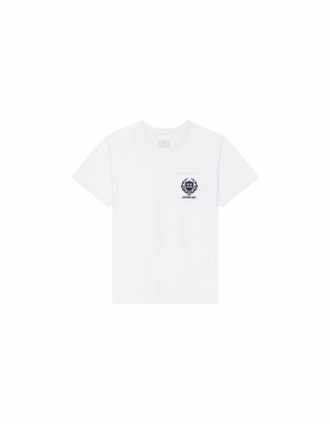 Crest Logo T-Shirt in White, 6 of 5