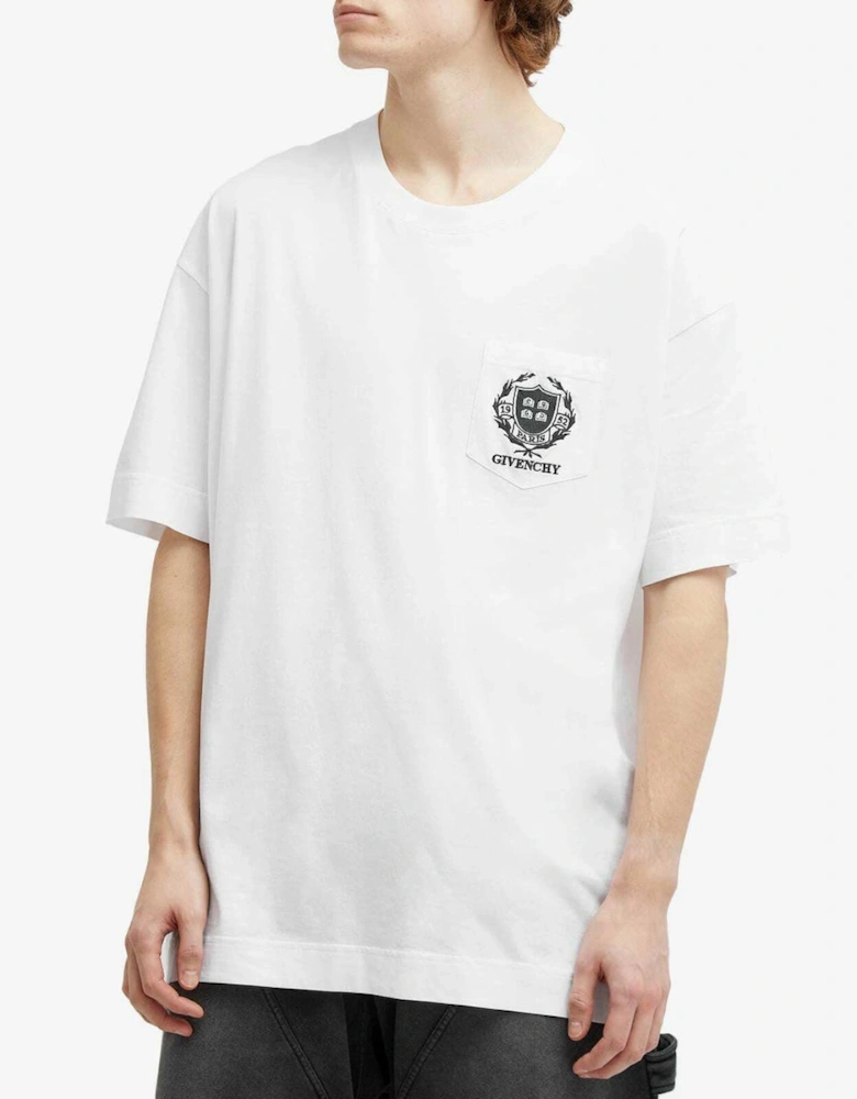 Crest Logo T-Shirt in White