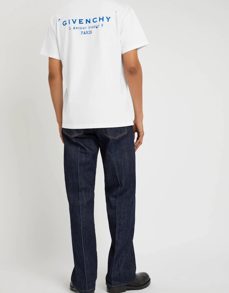 Stamp Print T-Shirt in White