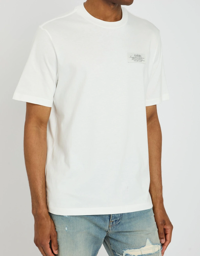 Stamp Print T-Shirt in White