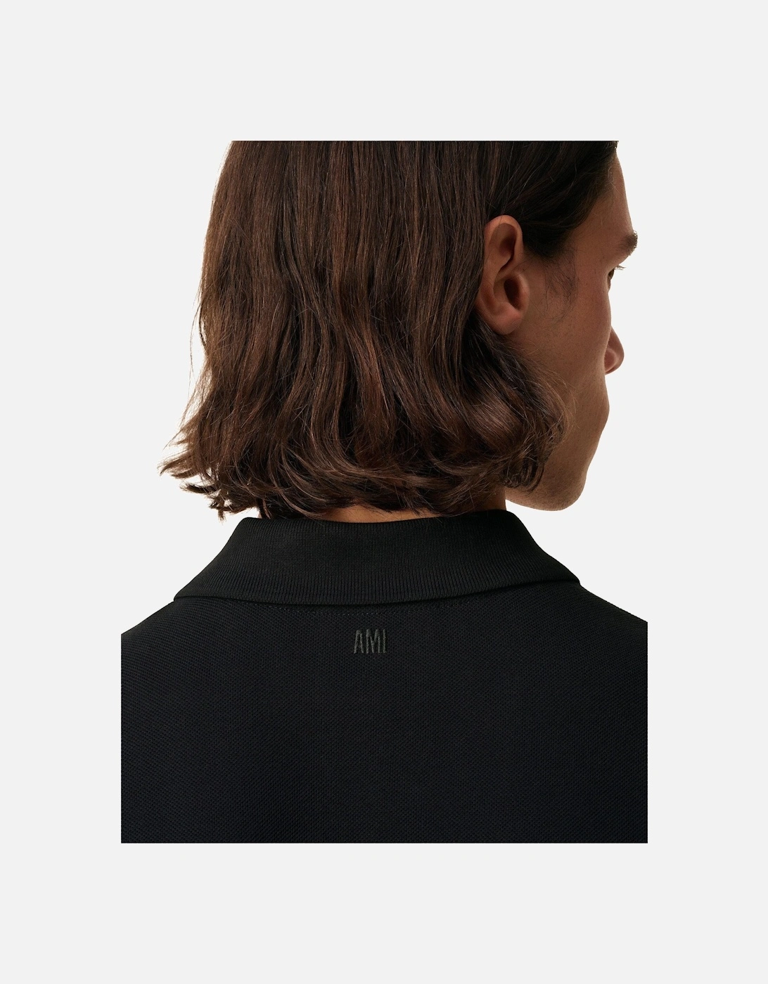 'Ami de Coeur' Polo Shirt in Black