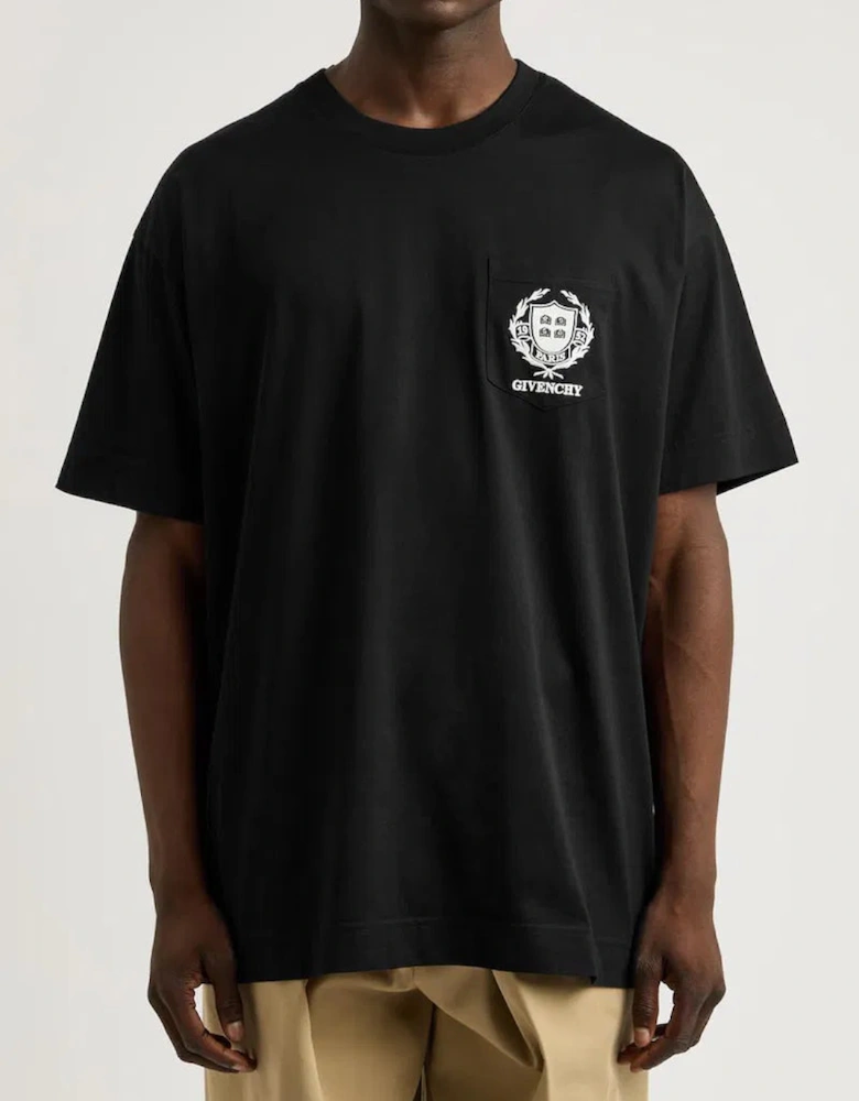 Crest Logo T-Shirt in Black