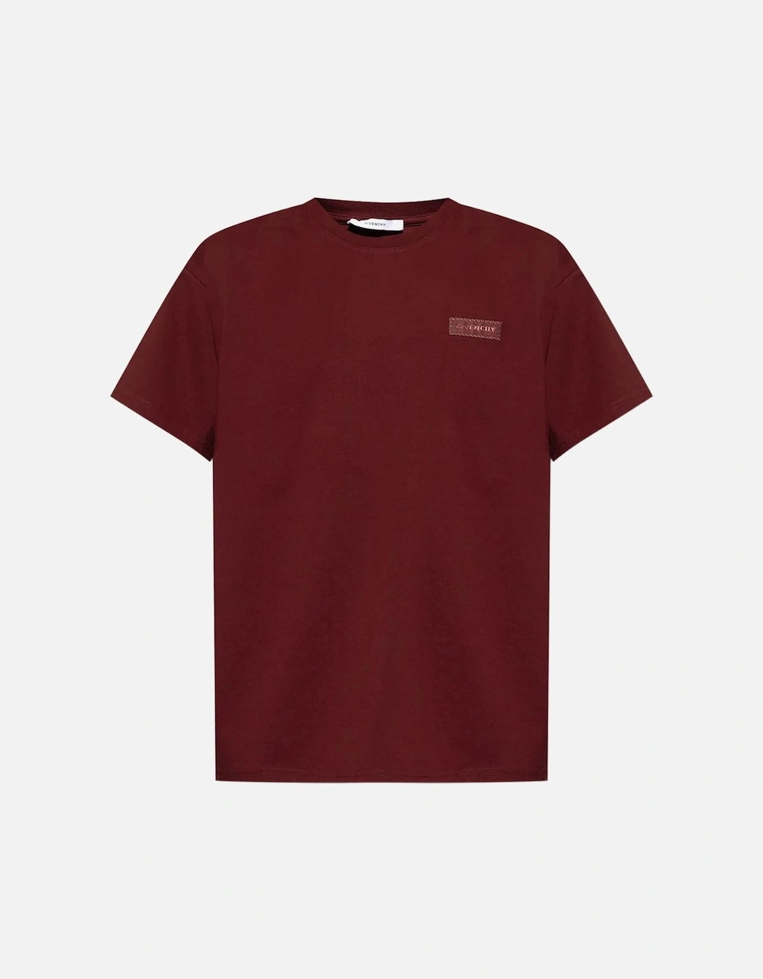 Logo Patch T-Shirt in Burgundy, 5 of 4