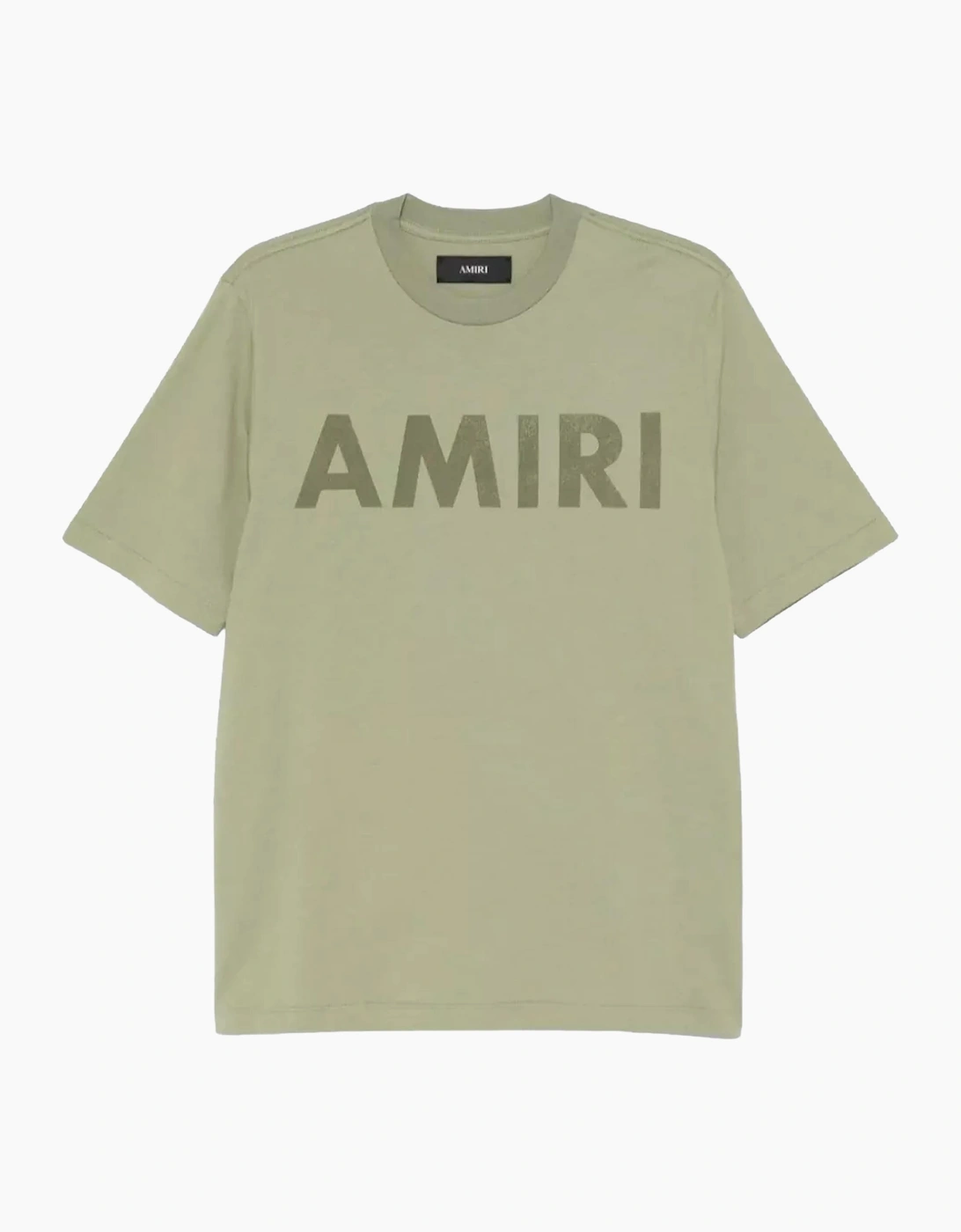 Amiri Men's Green Logo Printed T-Shirt In  44 Xxl