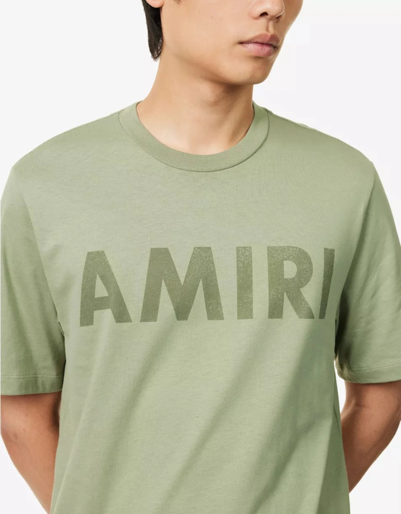 Logo Printed T-Shirt in Green