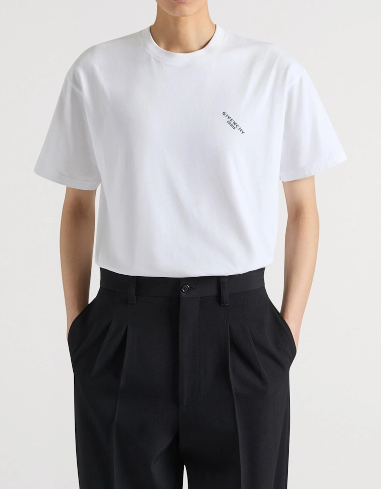 Shadow Print T-Shirt in White