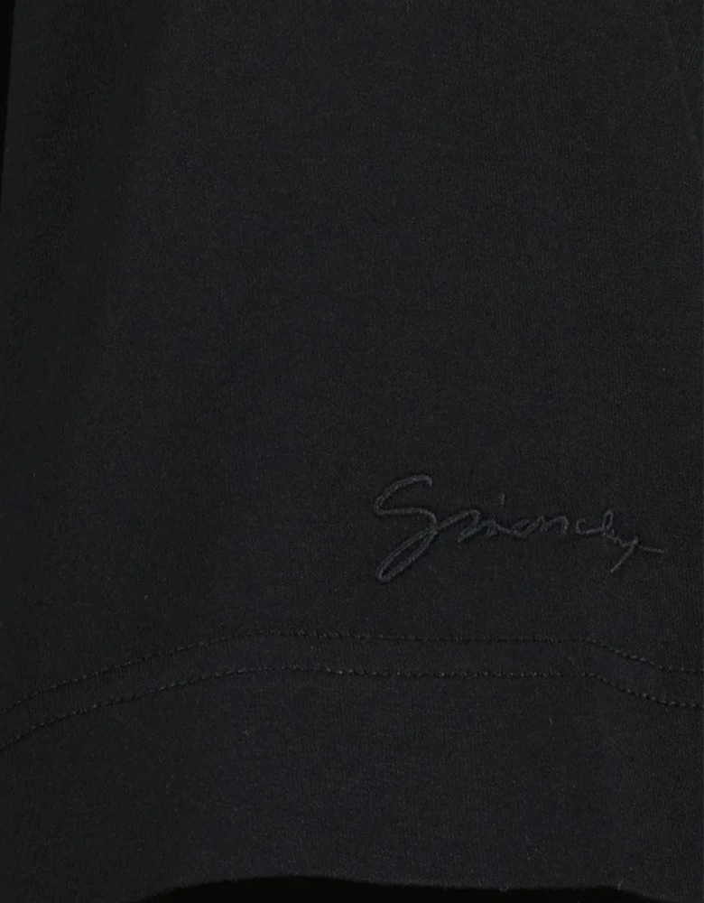 Embroidered 4G Logo Print T-Shirt in Black