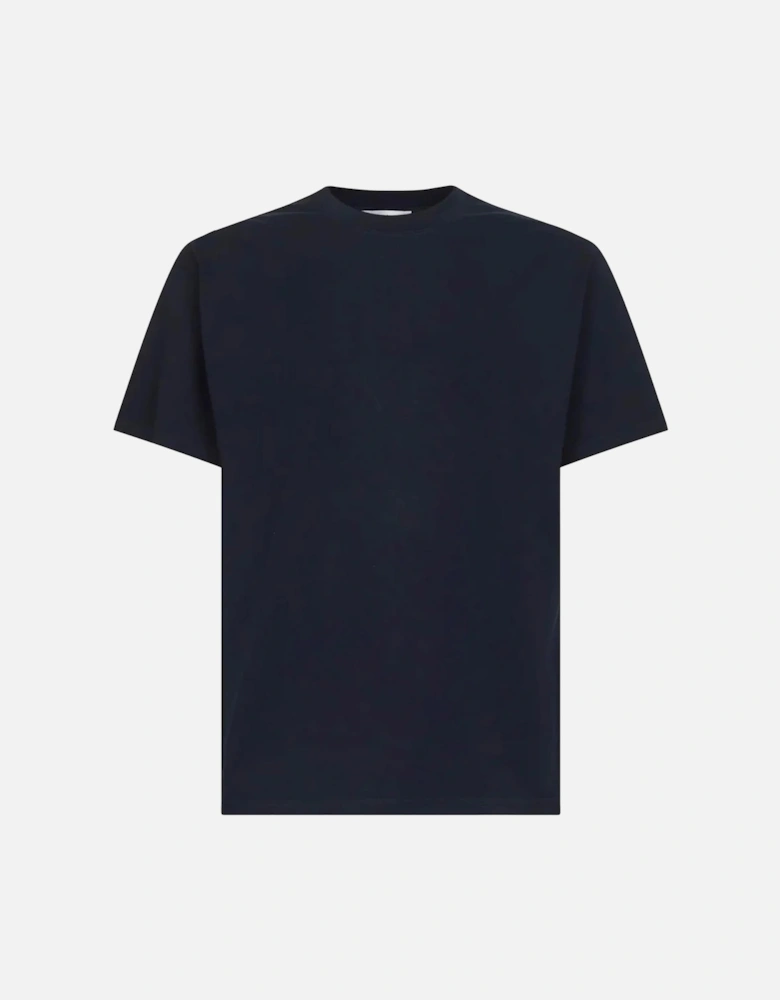 Stamp Print T-Shirt in Navy