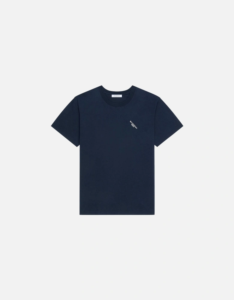 Shadow Print T-Shirt in Navy