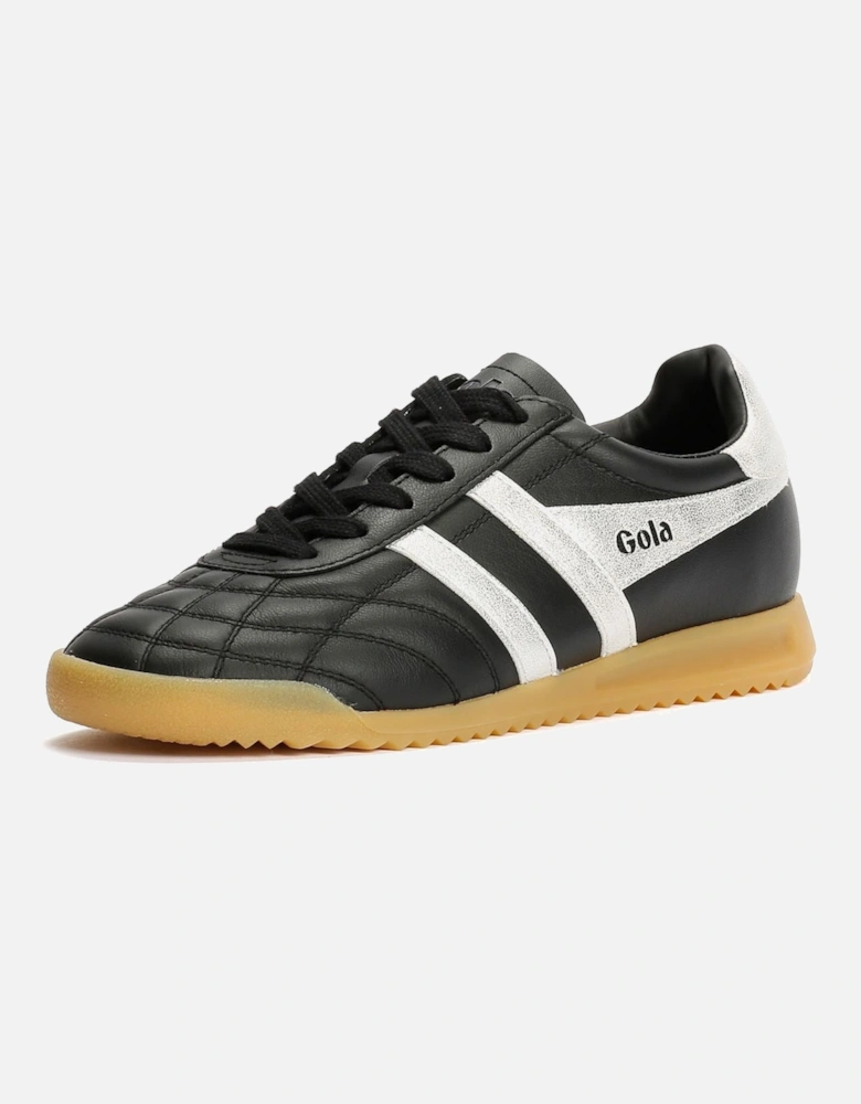 Stadium Leather Women's Black/Silver Trainers