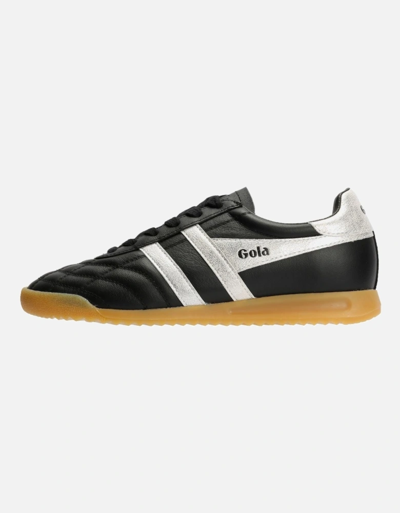Stadium Leather Women's Black/Silver Trainers