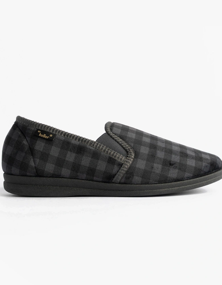 DARREN GUSS Mens Slippers Grey