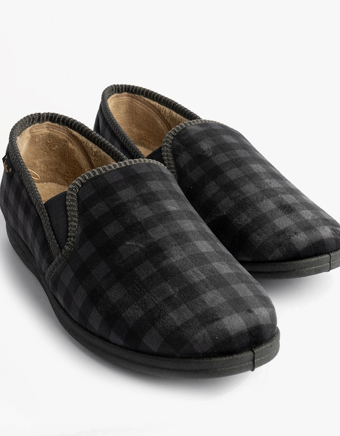 DARREN GUSS Mens Slippers Grey