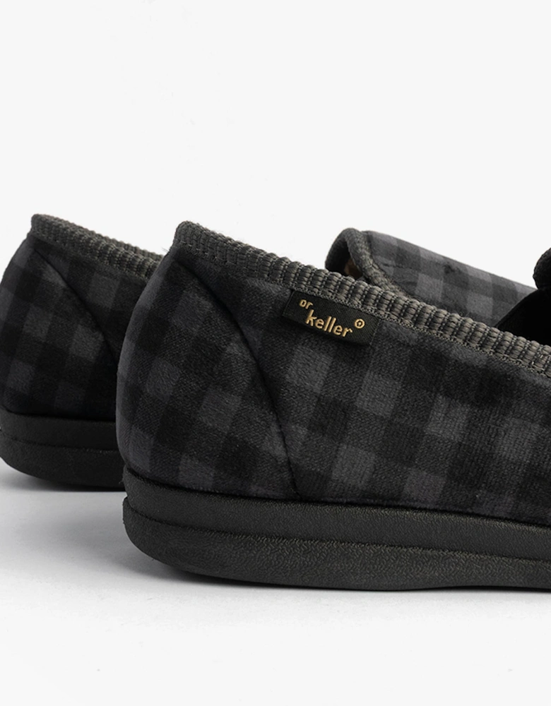 DARREN GUSS Mens Slippers Grey