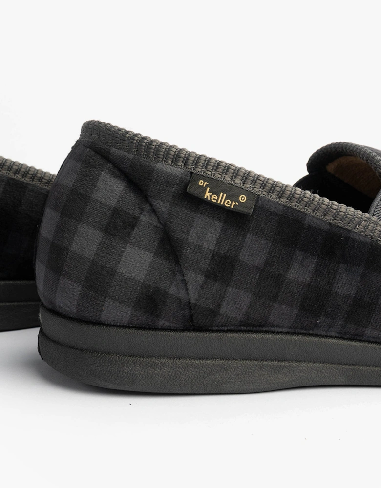 DARREN GUSS Mens Slippers Grey