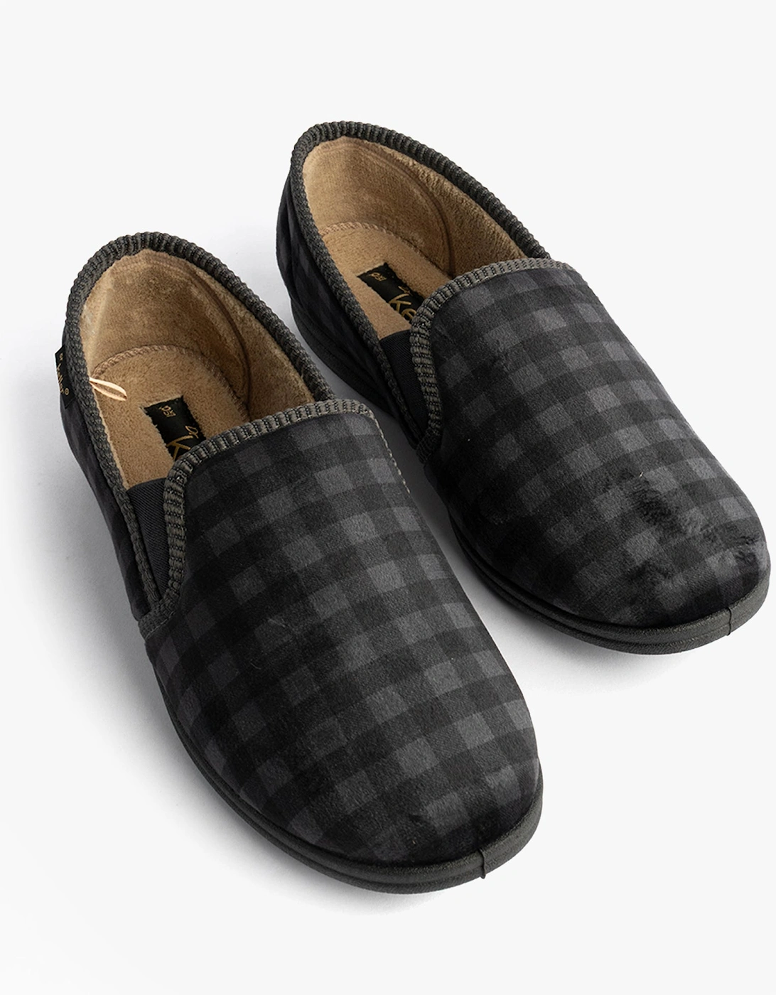 DARREN GUSS Mens Slippers Grey