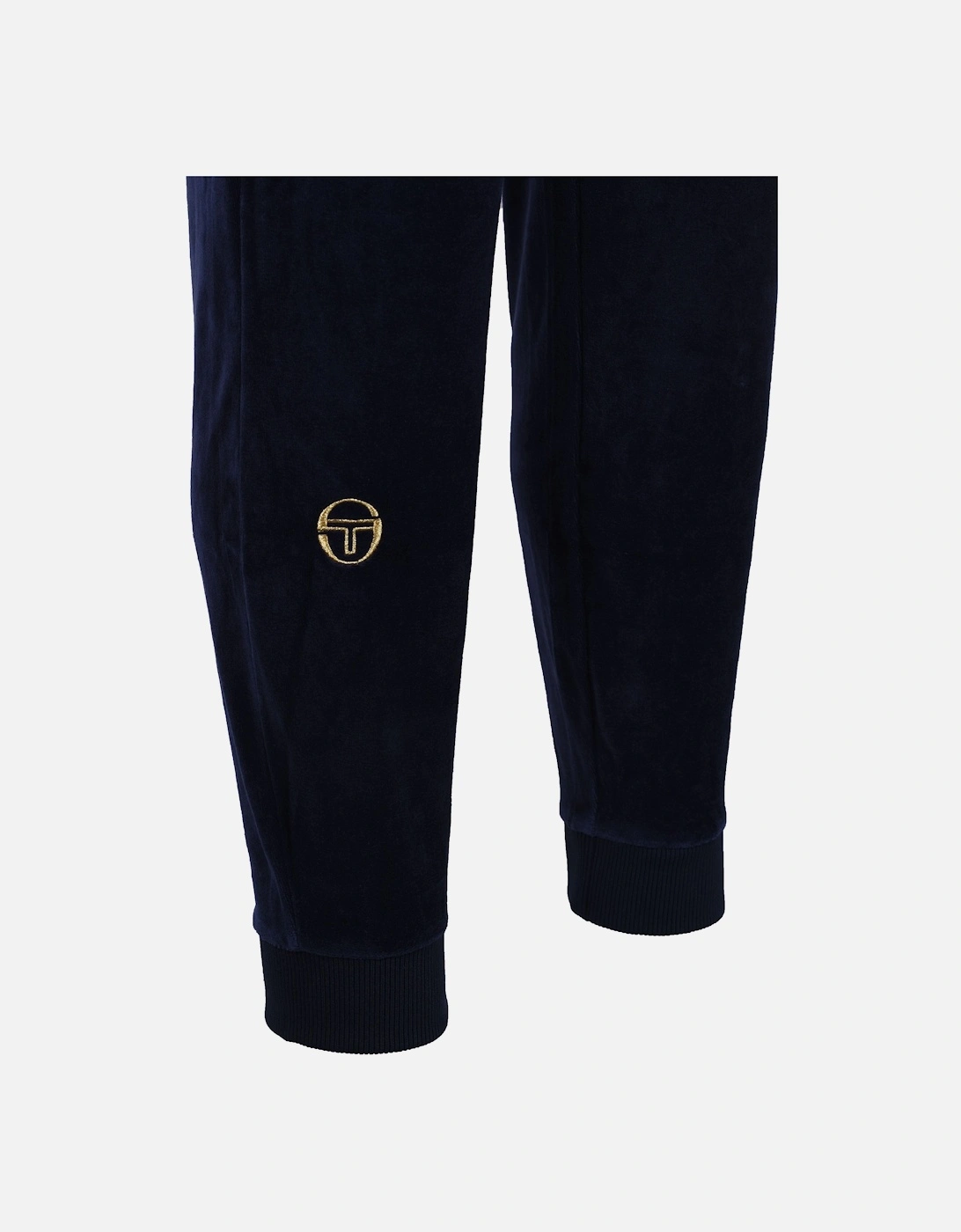 Court Velour Track Pants Maritime Blue/Gardenia