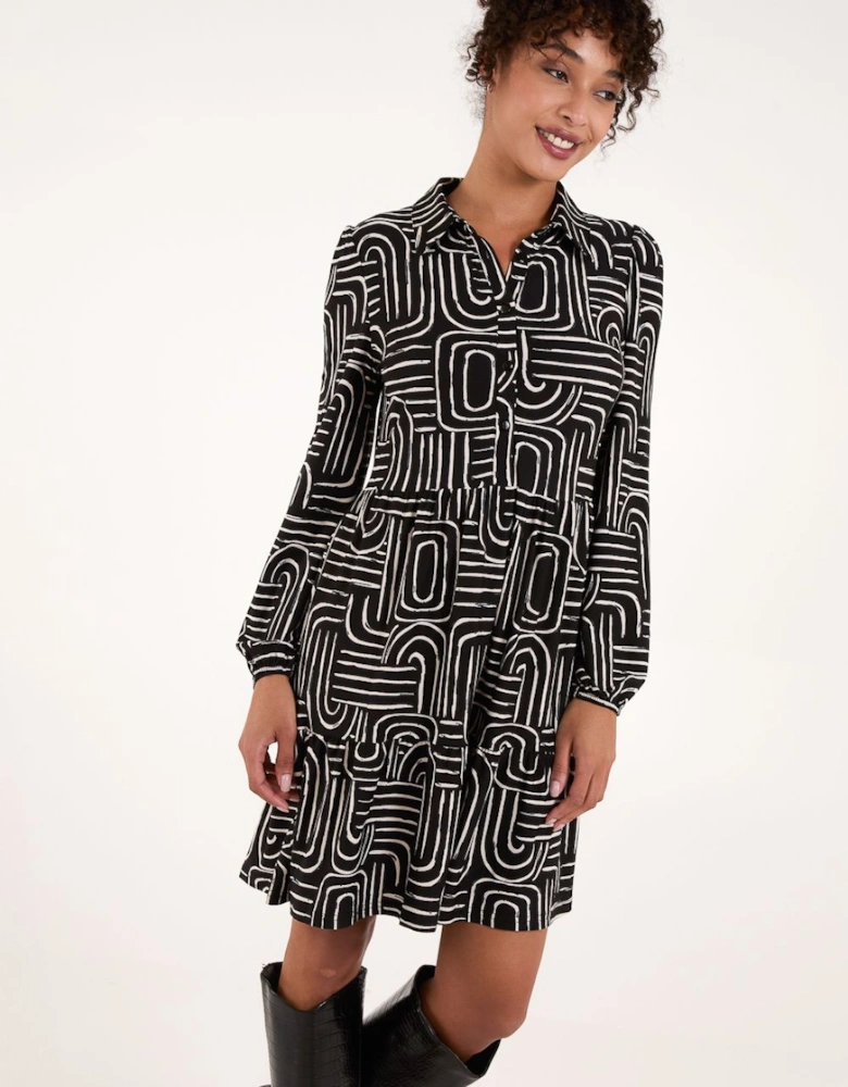 Button Front Smock Dress