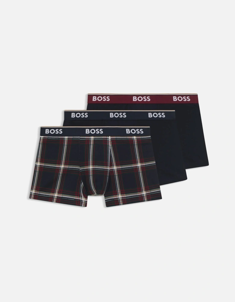 Boss Black Trunk 3 Pack Check & Multi