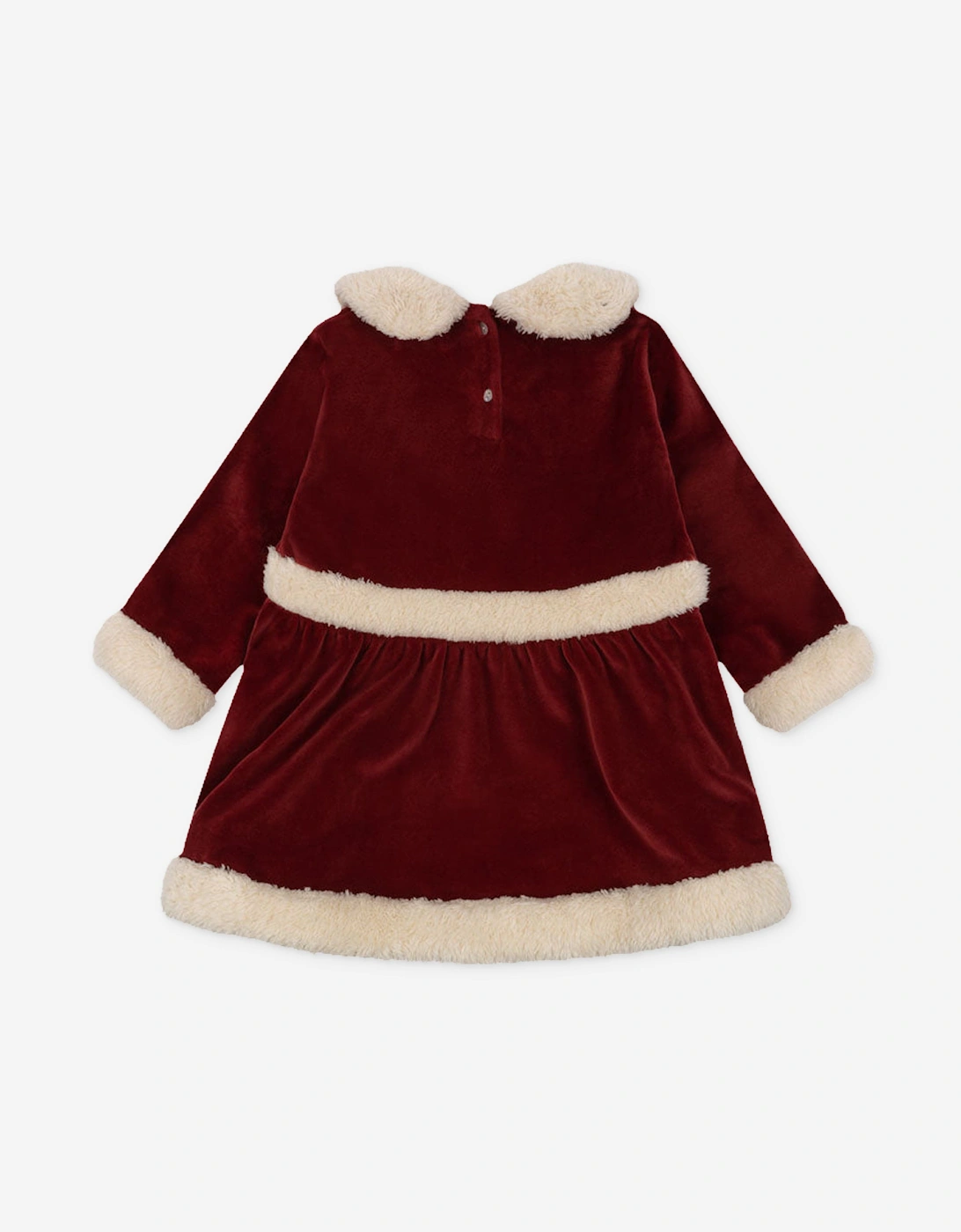 Konges Sløjd Girls Velvet Christmas Dress in Red