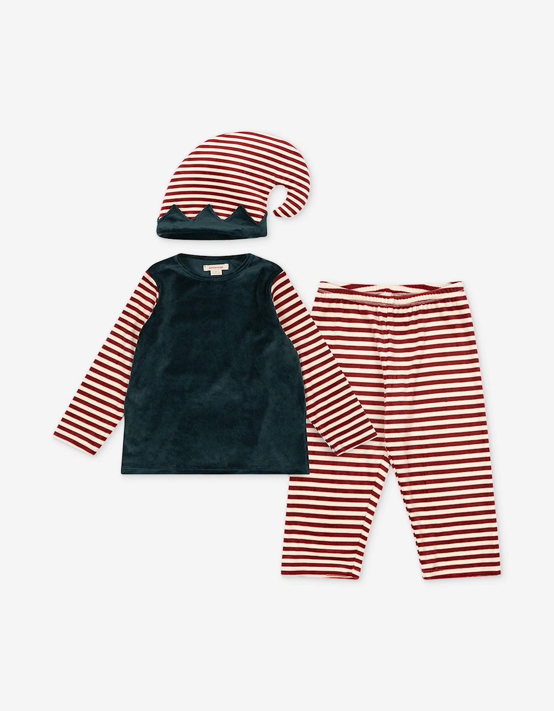 Konges Sløjd Kids Christmas Elf Costume in Green, 5 of 4