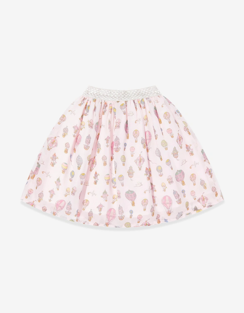 Girls Hot Air Balloons Ballerina Skirt in Pink