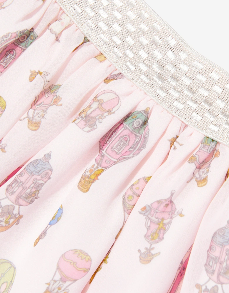 Girls Hot Air Balloons Ballerina Skirt in Pink