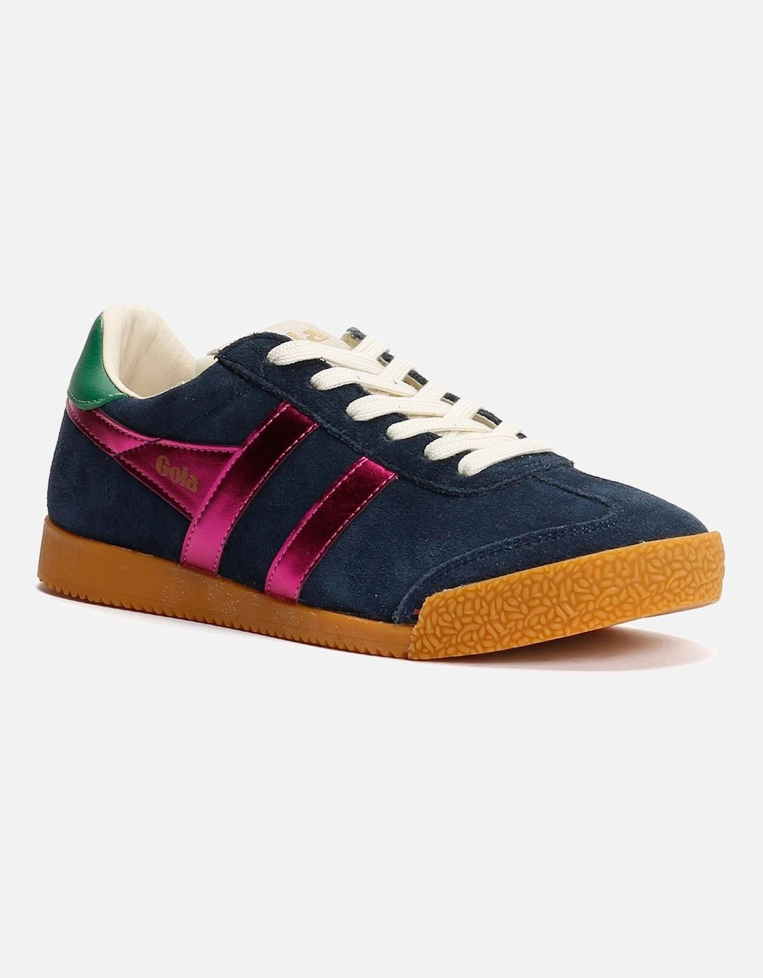 Elan Glitz Suede Women's Navy/Fuchsia/Emerald Trainers