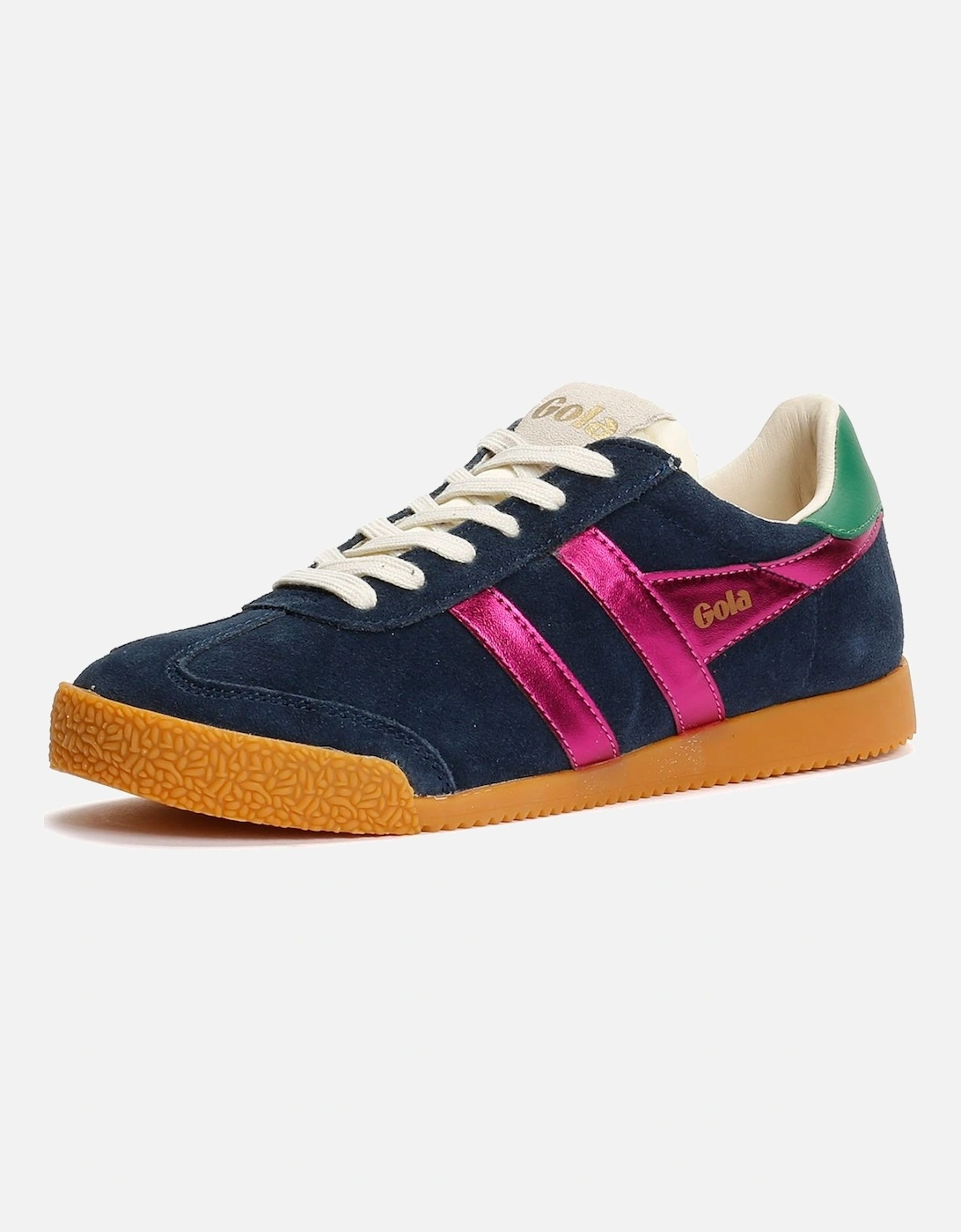 Elan Glitz Suede Women's Navy/Fuchsia/Emerald Trainers