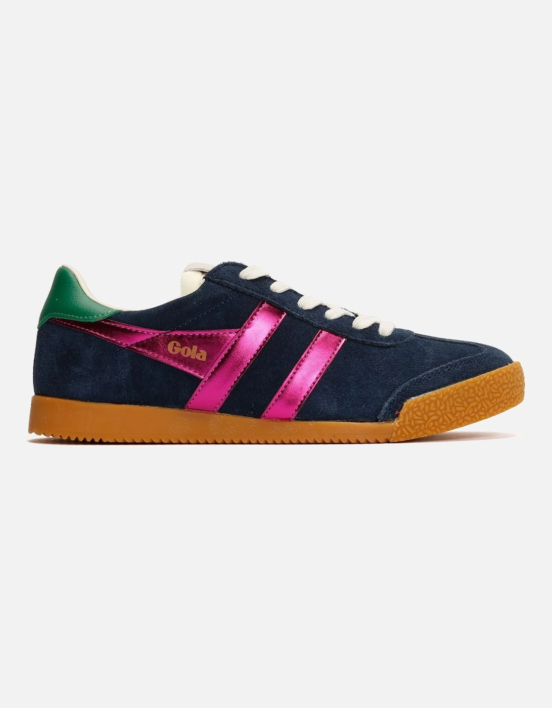 Elan Glitz Suede Women's Navy/Fuchsia/Emerald Trainers